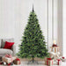 Kunstig juletre med 300 LED med stativ grønn 210 cm PE og PVC