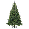 Kunstig juletre med 300 LED med stativ grønn 240 cm PE og PVC