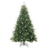 Kunstig juletre med 300 LED med stativ grønn 240 cm PE og PVC