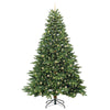 Kunstig juletre med 300 LED med stativ grønn 240 cm PE og PVC