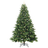 Kunstig juletre med 300 LED med stativ grønn 240 cm PE og PVC