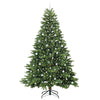 Kunstig juletre med 300 LED med stativ grønn 240 cm PE og PVC