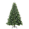 Kunstig juletre med 300 LED med stativ grønn 240 cm PE og PVC