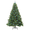 Kunstig juletre med 300 LED med stativ grønn 240 cm PE og PVC