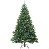 Kunstig juletre med 300 LED med stativ grønn 240 cm PE og PVC