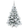 Kunstig juletre med 150 LED med stativ grønn 120 cm PE og PVC