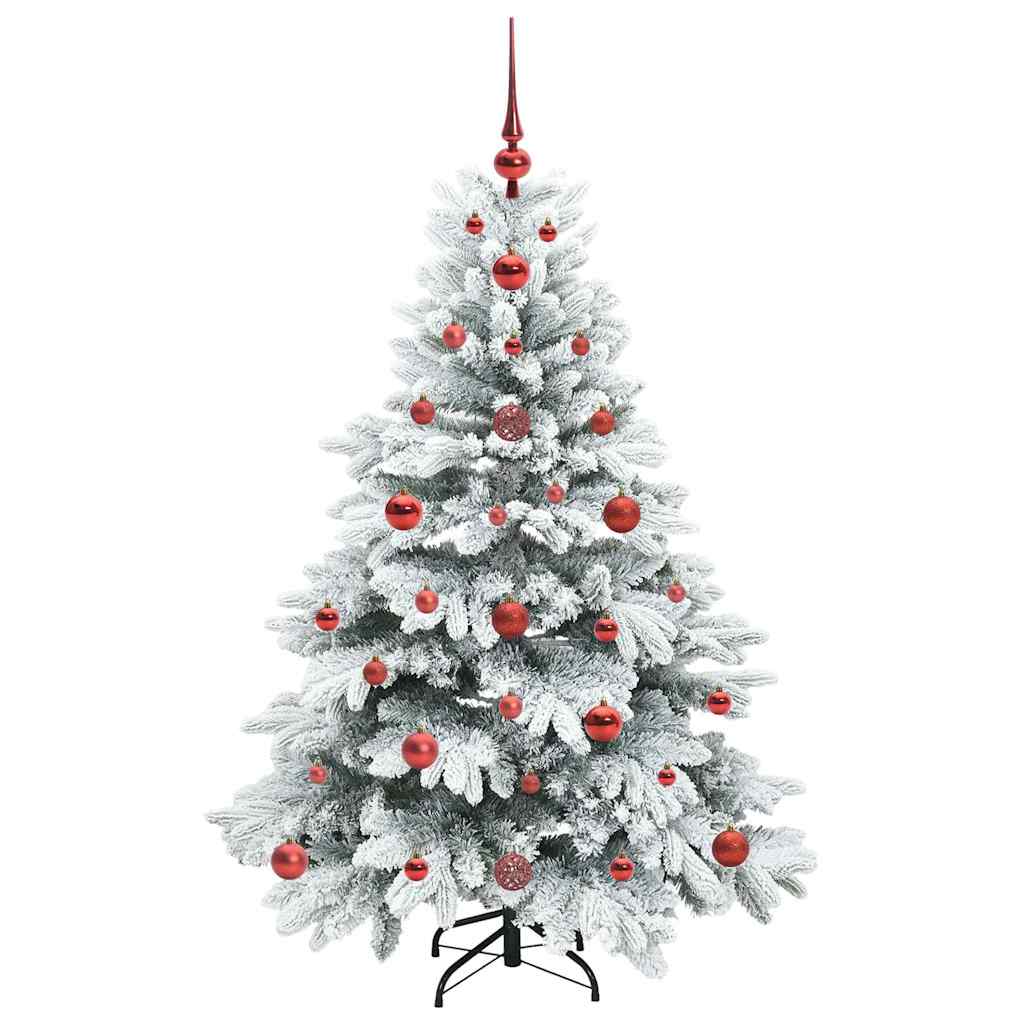 Kunstig juletre med 150 LED med stativ grønn 120 cm PE og PVC