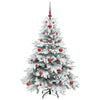 Kunstig juletre med 150 LED med stativ grønn 120 cm PE og PVC