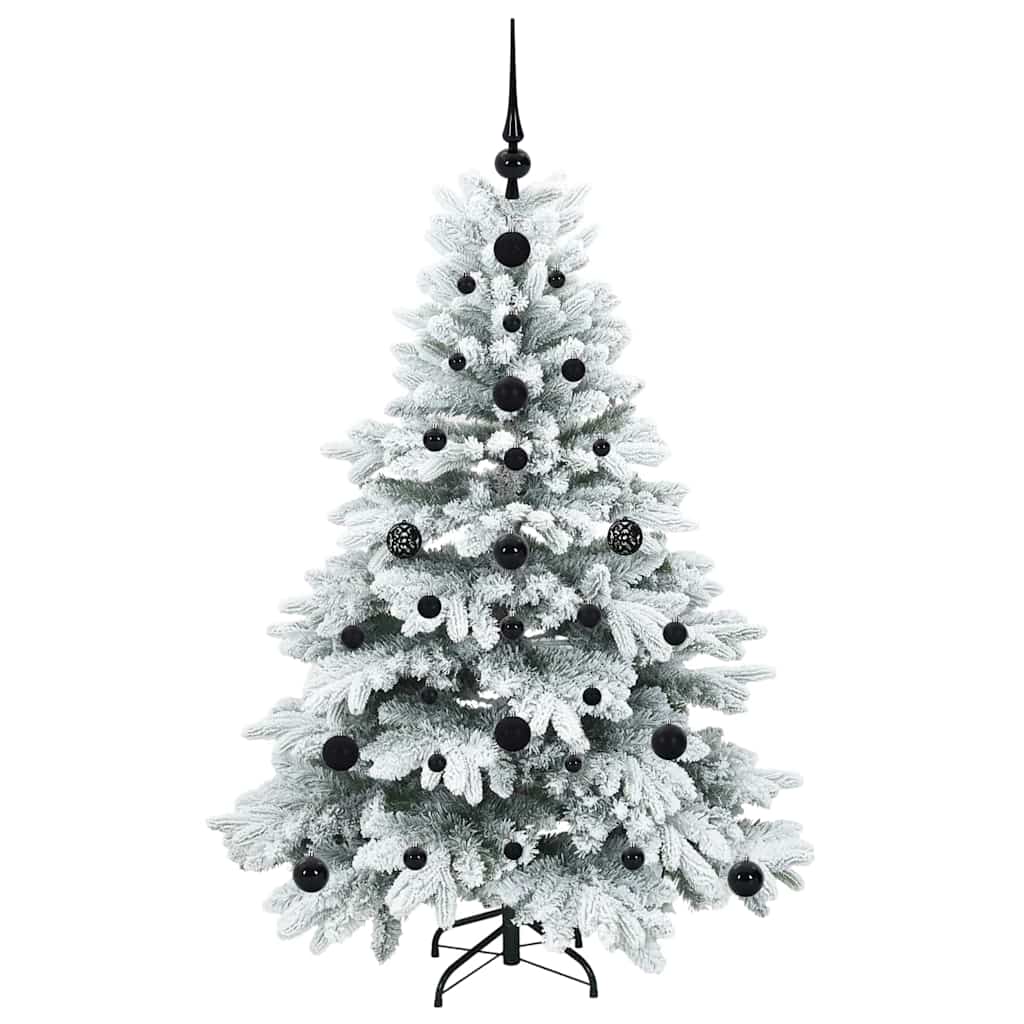 Kunstig juletre med 150 LED med stativ grønn 120 cm PE og PVC