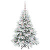 Kunstig juletre med 150 LED med stativ grønn 120 cm PE og PVC