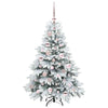 Kunstig juletre med 150 LED med stativ grønn 120 cm PE og PVC
