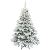 Kunstig juletre med 150 LED med stativ grønn 150 cm PE og PVC