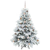 Kunstig juletre med 150 LED med stativ grønn 150 cm PE og PVC