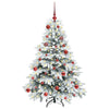 Kunstig juletre med 150 LED med stativ grønn 150 cm PE og PVC