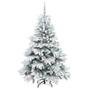 Kunstig juletre med 150 LED med stativ grønn 150 cm PE og PVC