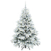 Kunstig juletre med 150 LED med stativ grønn 150 cm PE og PVC