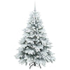 Kunstig juletre med 150 LED med stativ grønn 150 cm PE og PVC