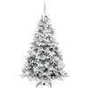 Kunstig juletre med 300 LED med stativ grønn 180 cm PE og PVC