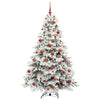 Kunstig juletre med 300 LED med stativ grønn 180 cm PE og PVC