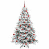 Kunstig juletre med 300 LED med stativ grønn 180 cm PE og PVC