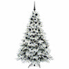 Kunstig juletre med 300 LED med stativ grønn 180 cm PE og PVC