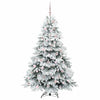Kunstig juletre med 300 LED med stativ grønn 180 cm PE og PVC