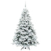Kunstig juletre med 300 LED med stativ grønn 180 cm PE og PVC