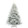 Kunstig juletre med 300 LED med stativ grønn 180 cm PE og PVC