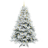 Kunstig juletre med 300 LED med stativ grønn 180 cm PE og PVC