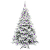 Kunstig juletre med 300 LED med stativ grønn 180 cm PE og PVC