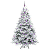 Kunstig juletre med 300 LED med stativ grønn 180 cm PE og PVC