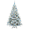 Kunstig juletre med 300 LED med stativ grønn 180 cm PE og PVC