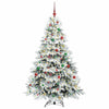 Kunstig juletre med 300 LED med stativ grønn 180 cm PE og PVC