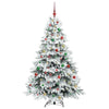 Kunstig juletre med 300 LED med stativ grønn 180 cm PE og PVC