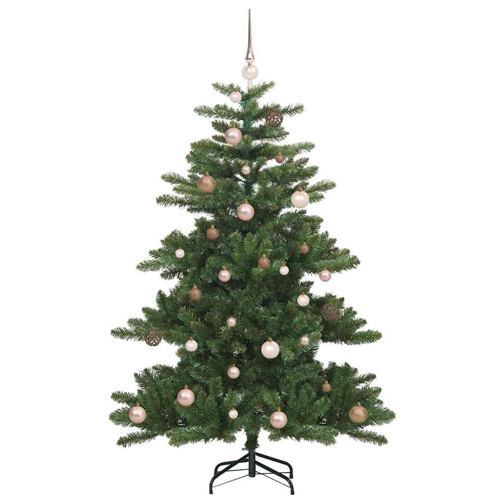 Kunstig sammensatt juletre med 150 LED grønn 150 cm PVC og stål