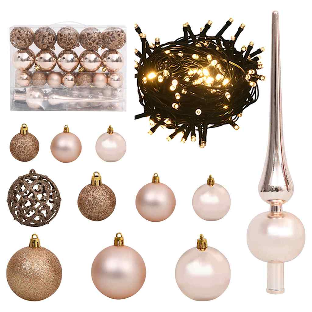 Kunstig sammensatt juletre med 150 LED med stativ 150 cm PVC