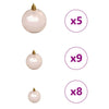 Kunstig sammensatt juletre med 150 LED med stativ 150 cm PVC