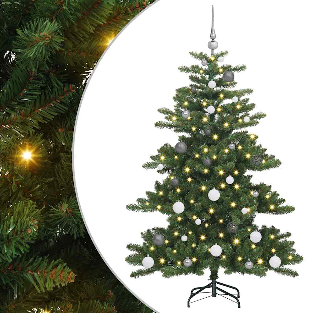 Kunstig sammensatt juletre med 150 LED med stativ 150 cm PVC