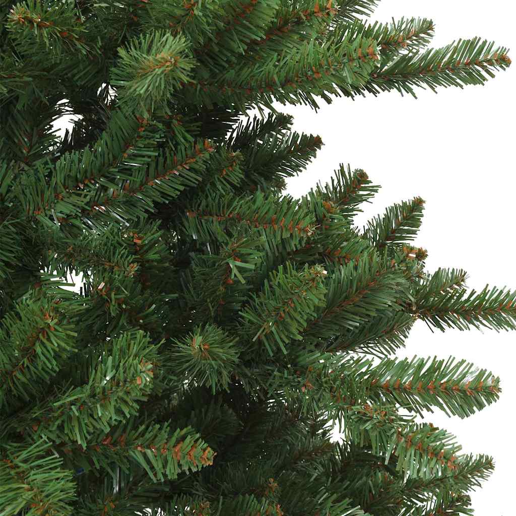 Kunstig sammensatt juletre med 150 LED grønn 150 cm PVC og stål
