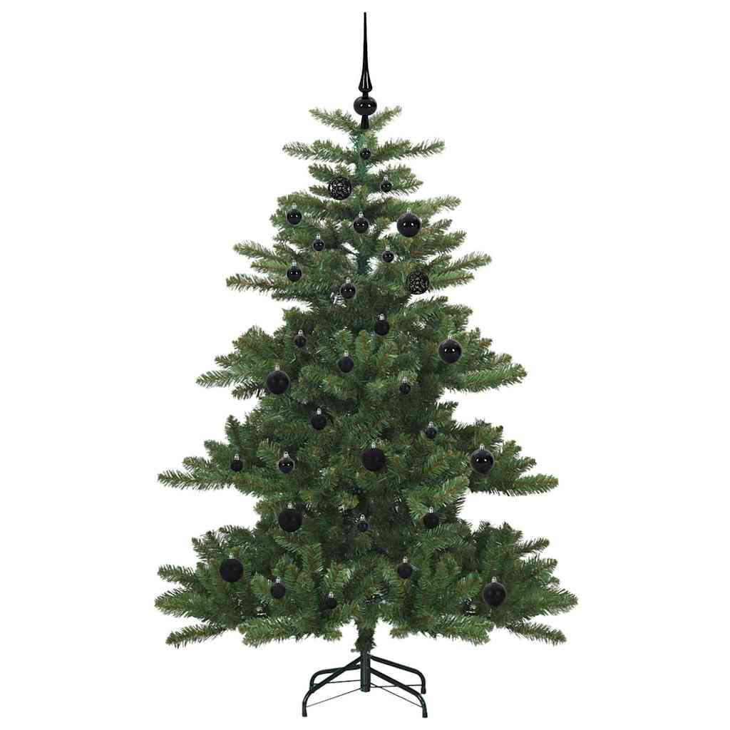 Kunstig sammensatt juletre med 150 LED grønn 150 cm PVC og stål