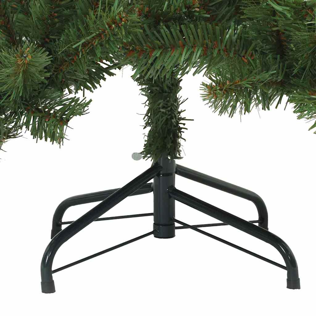 Kunstig sammensatt juletre med 150 LED grønn 150 cm PVC og stål