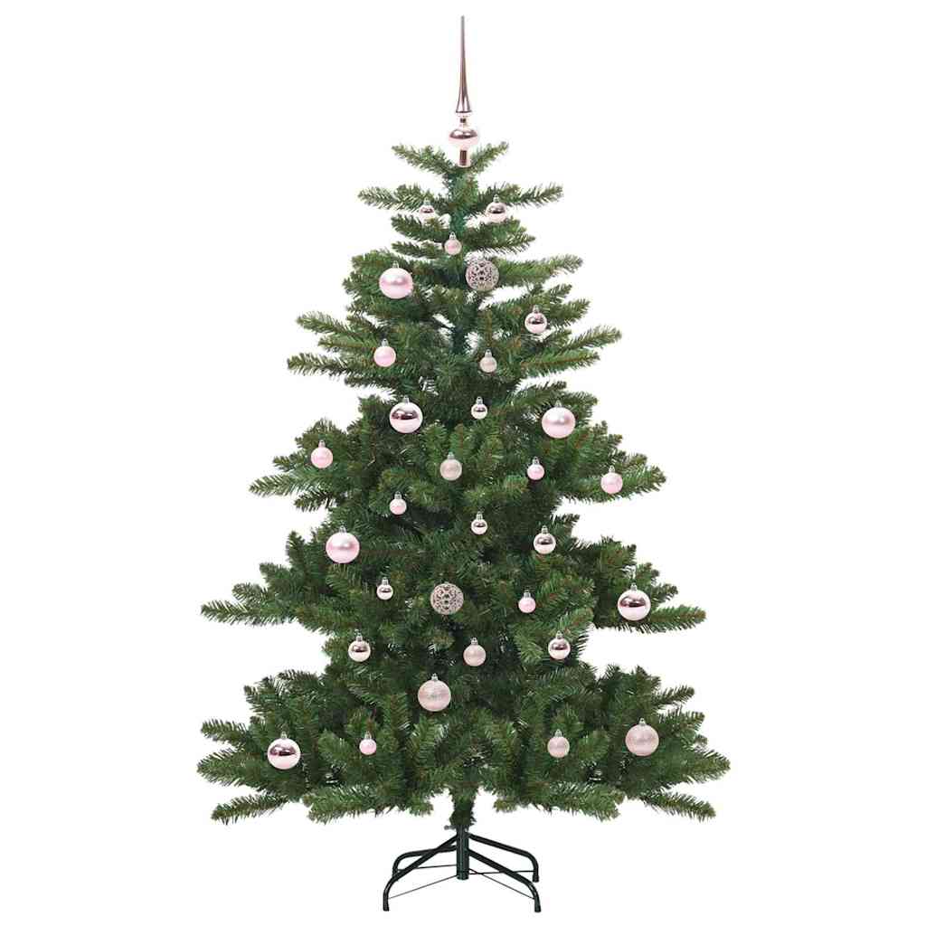 Kunstig sammensatt juletre med 150 LED grønn 150 cm PVC og stål