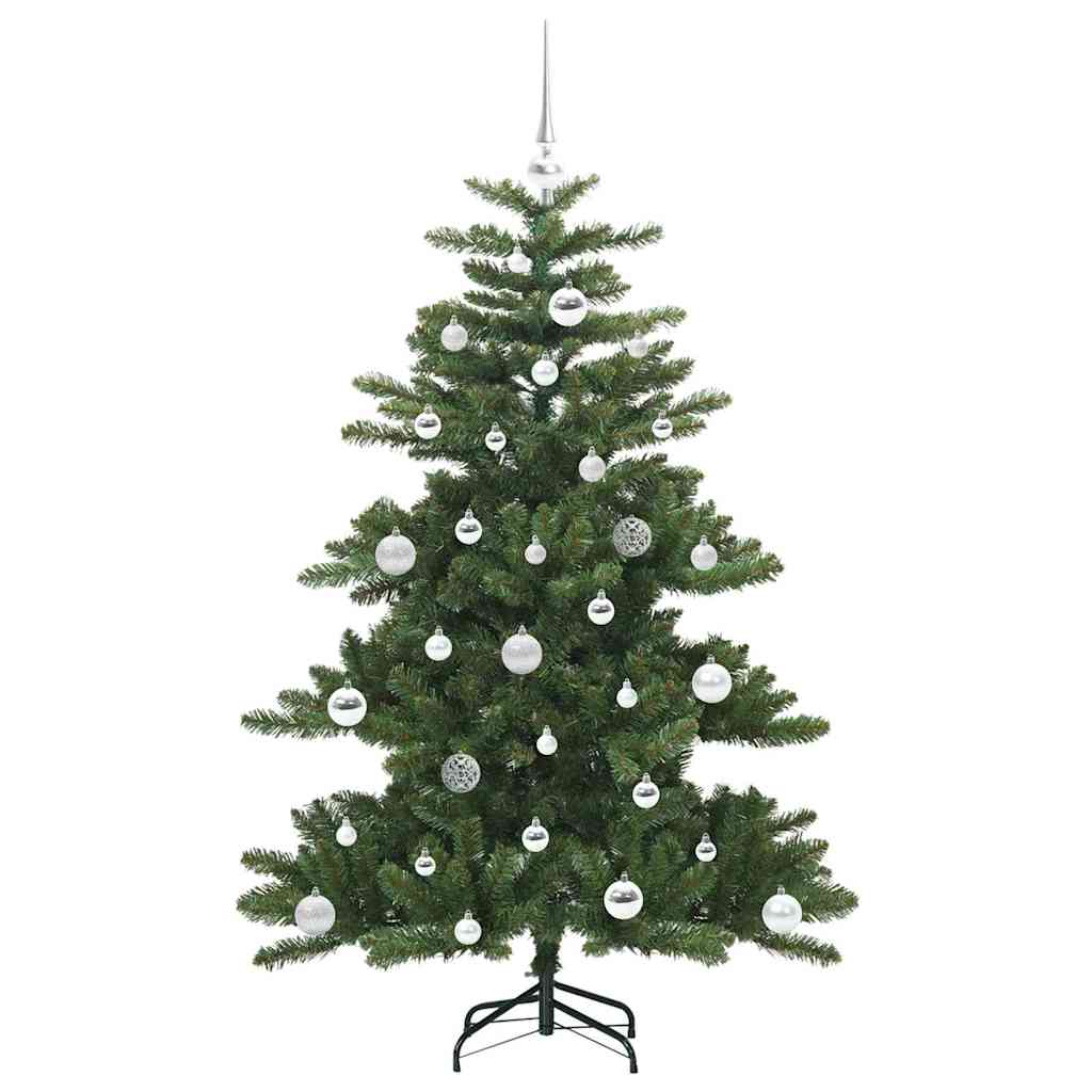 Kunstig sammensatt juletre med 150 LED grønn 150 cm PVC og stål
