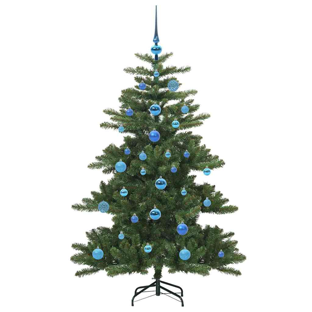 Kunstig sammensatt juletre med 150 LED grønn 150 cm PVC og stål