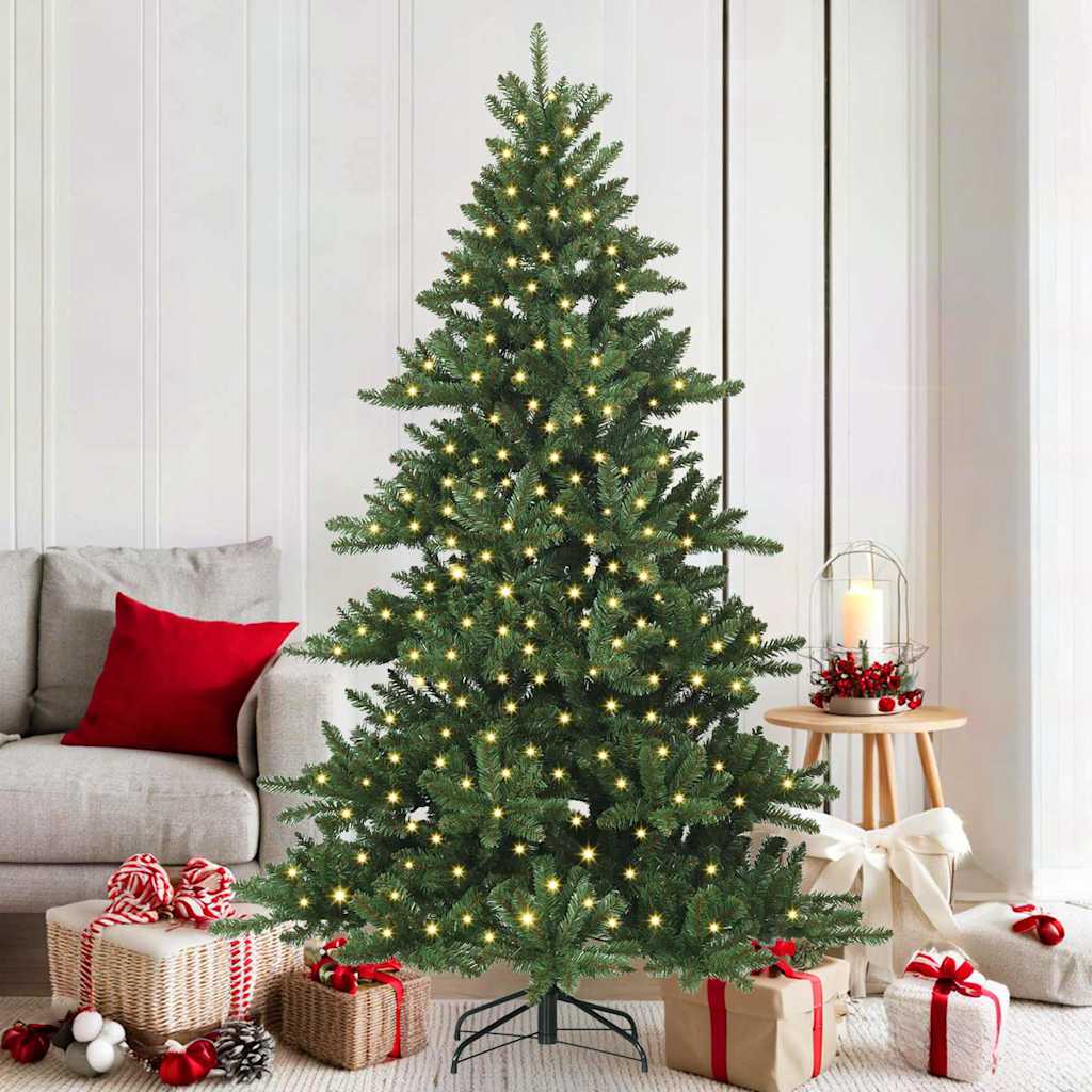 Kunstig sammensatt juletre med 300 LED med stativ 180 cm PVC