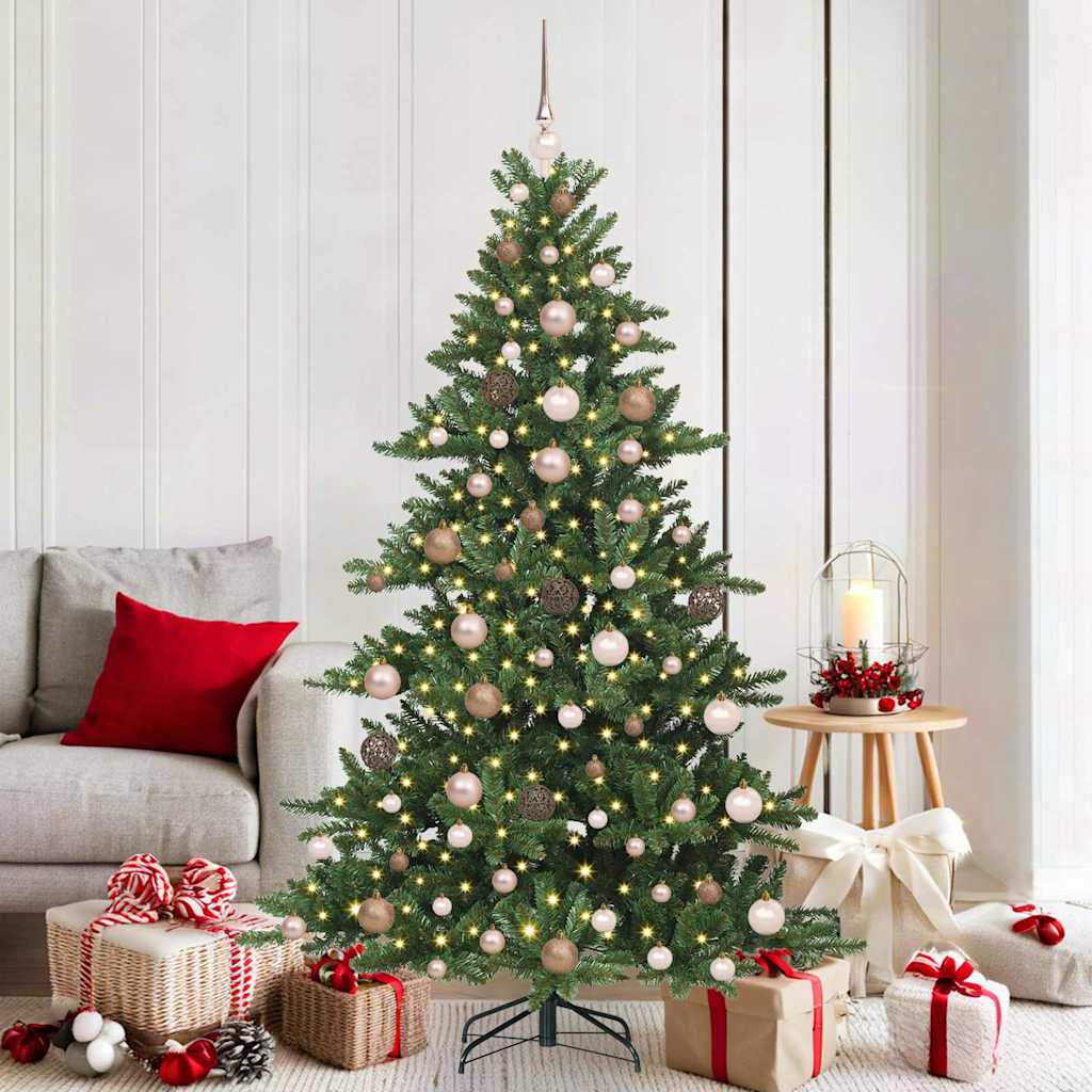Kunstig sammensatt juletre med 300 LED med stativ 180 cm PVC