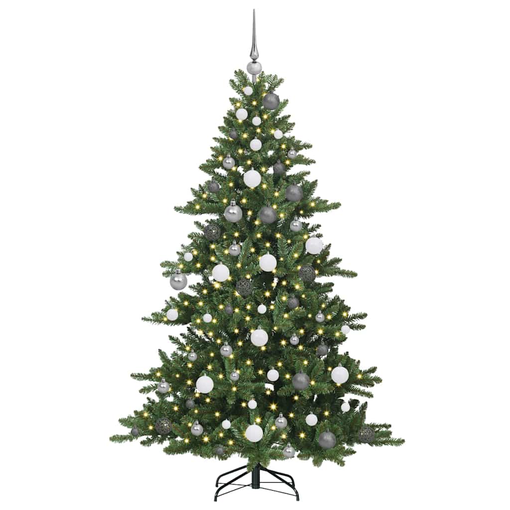 Kunstig sammensatt juletre med 300 LED med stativ 180 cm PVC