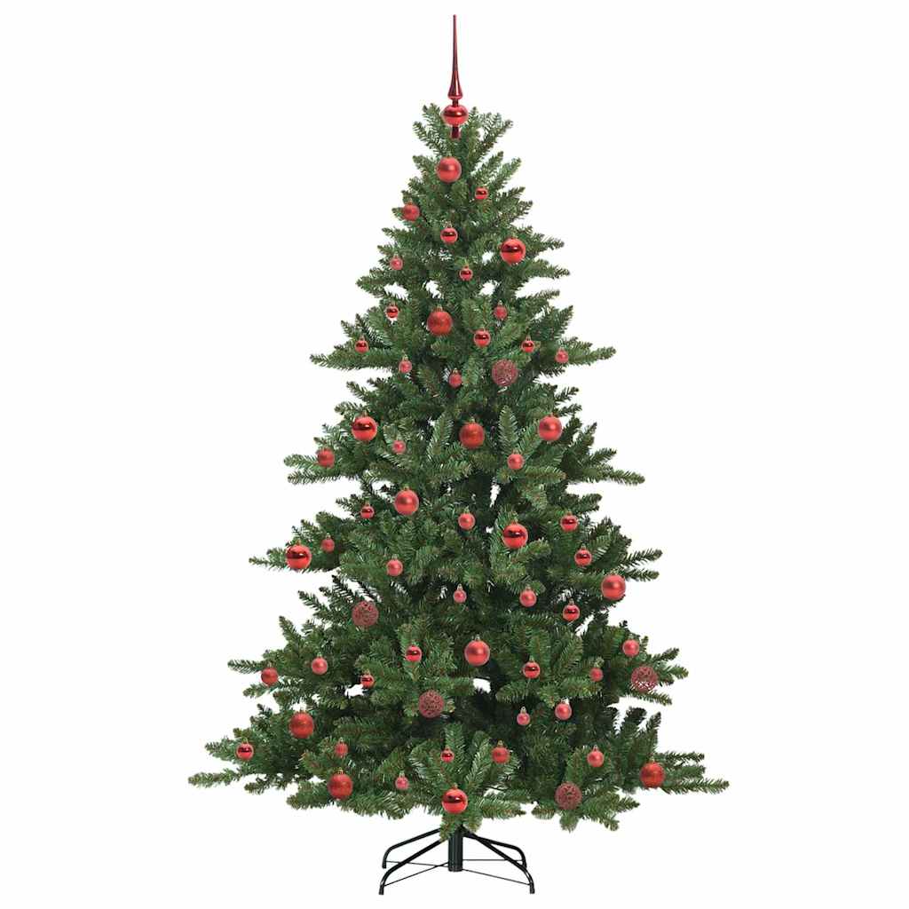 Kunstig sammensatt juletre med 300 LED med stativ 180 cm PVC