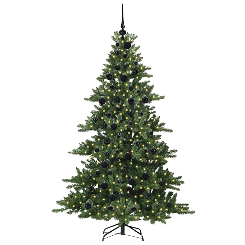 Kunstig sammensatt juletre med 300 LED med stativ 180 cm PVC