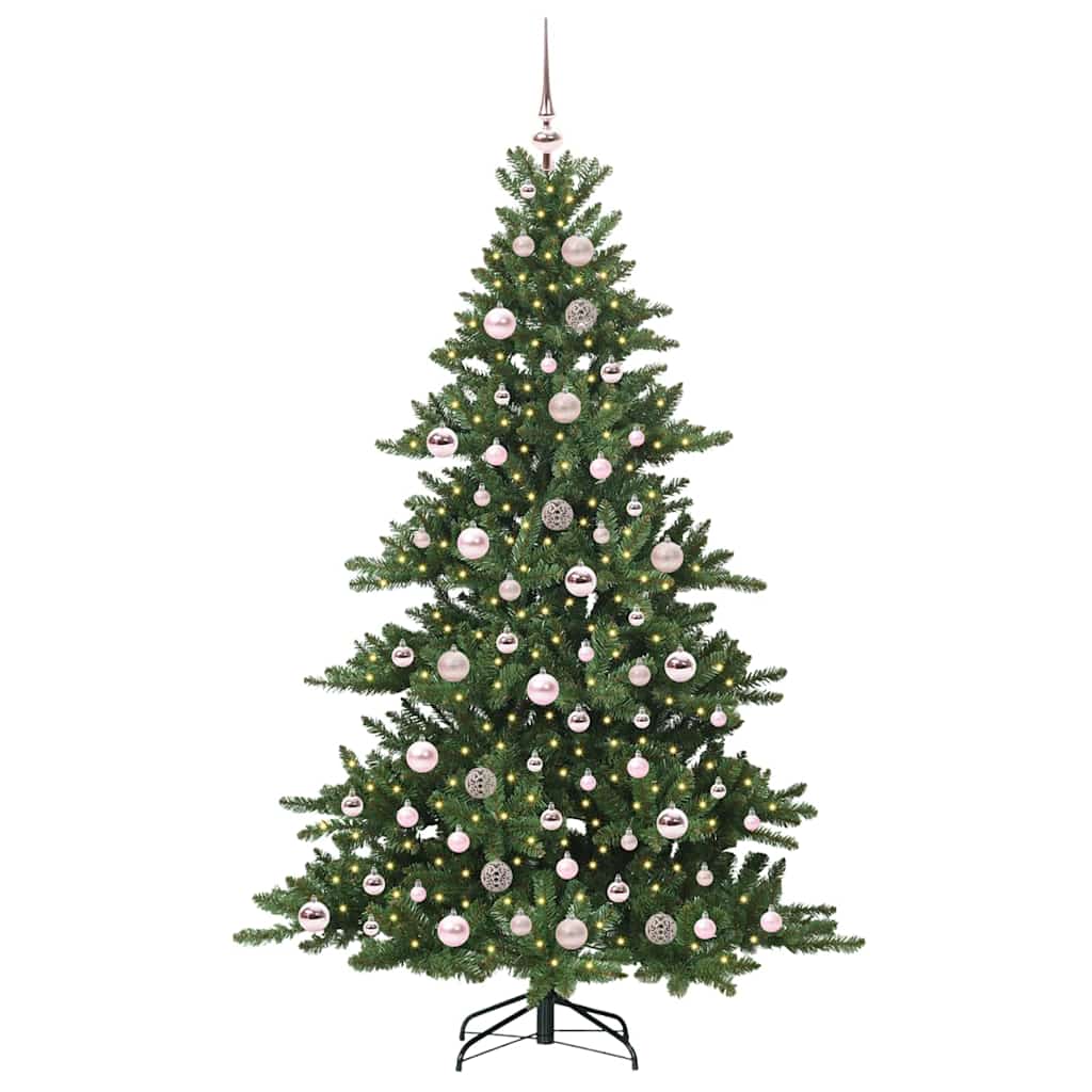Kunstig sammensatt juletre med 300 LED med stativ 180 cm PVC